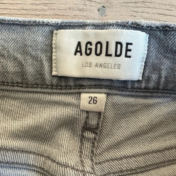 AGOLDE Nico high rise slim fit -wash gray size 26 - Picture 5 of 9